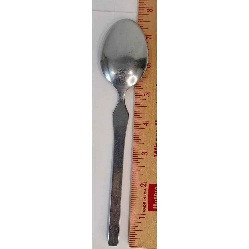 Lot 6 Towle TWS131 7.5 Inch Spoons Flatware Silverware MCM Supreme Cutlery Japan